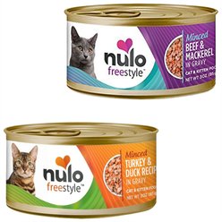 Nulo Freestyle Turkey & Duck in Gravy + Freestyle Beef & Mackerel in Gravy Canned Cat Food