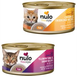 Nulo FreeStyle Yellowfin Tuna & Shrimp + FreeStyle Chicken & Chicken Liver Wet Cat Food