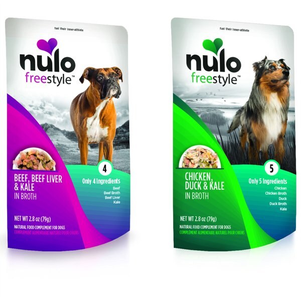 Nulo FreeStyle Beef, Beef Liver, & Kale in Broth + FreeStyle Chicken, Duck, & Kale in Broth Dog Food Topper slide 1 of 5