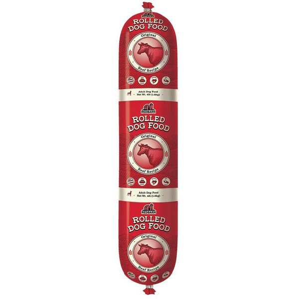 REDBARN Naturals Beef Recipe Dog Food Roll, 4lb roll