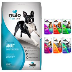 Nulo Freestyle Salmon & Peas Recipe Dry Food + FreeStyle Variety Pack Dog Food Topper