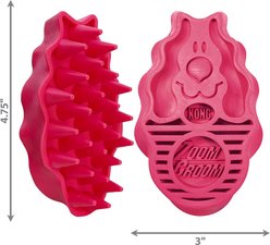 KONG Dog ZoomGroom Multi-Use Brush, Raspberry slide 2 of 4