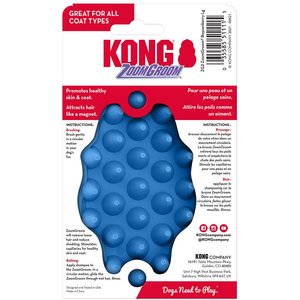 KONG Dog ZoomGroom Multi-Use Brush, Boysenberry