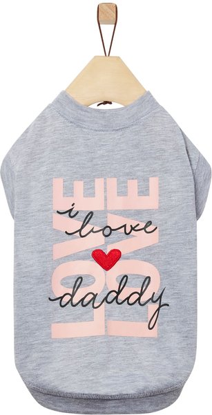 Frisco I Love Daddy Heart Dog & Cat T-Shirt, X-Small slide 1 of 7