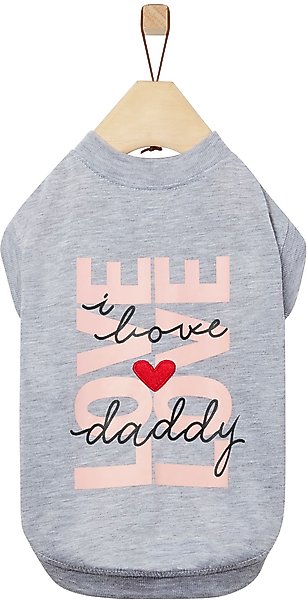 Frisco I Love Daddy Heart Dog & Cat T-Shirt, Small slide 1 of 7