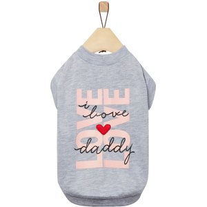 Frisco I Love Daddy Heart Dog & Cat T-Shirt, Medium