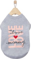 Frisco I Love Mommy Heart Dog & Cat T-Shirt, Large