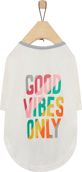 Frisco Good Vibes Only Dog & Cat T-Shirt, Small slide 1 of 7