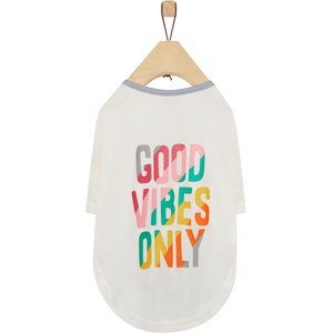 Frisco Good Vibes Only Dog & Cat T-Shirt, Medium
