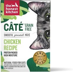 The Honest Kitchen Cate Grain-Free Chicken Pate Wet Cat Food, 5.5-oz box, case of 24
