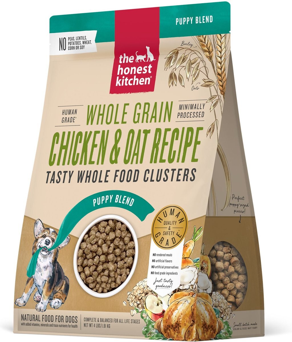 THE HONEST KITCHEN Food Clusters Whole Grain Chicken & Oat Recipe Puppy
