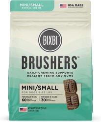 BIXBI Small Natural Dental Dog Treats, 30 count