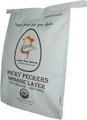 Joenks Farm Naturals Picky Peckers Organic 16% Protein Grain Chicken Feed, 10-lb bag, bundle of 2