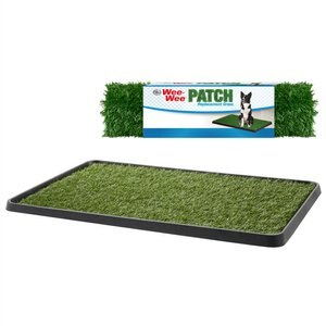 Wee-Wee Patch Indoor Potty, Medium + Patch Replacement Grass Mat, Medium
