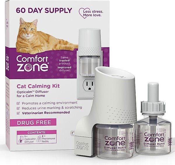 Comfort Zone Cat Calming Diffuser & Supply Kit, 1 diffuser, 2 refills slide 1 of 10