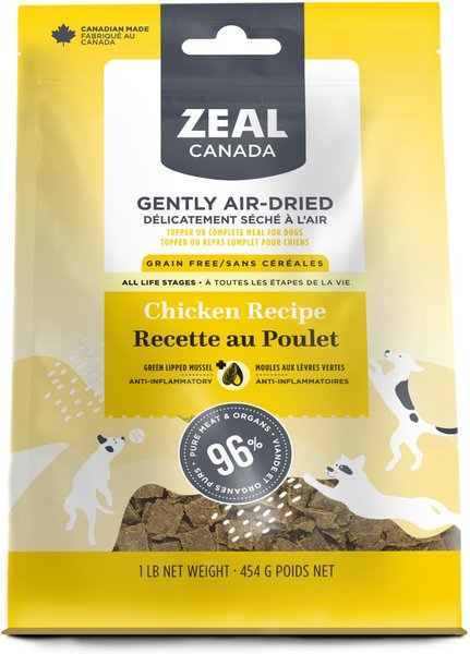 Zeal Canada Gently Chicken Flavored Air-Dried Dog Food, 1-lb bag slide 1 of 4