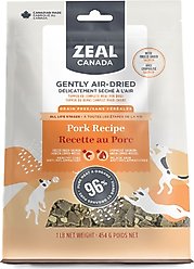 Zeal Canada Gently Pork with Freeze-Dried Salmon Flavored Air-Dried Dog Food, 1-lb bag