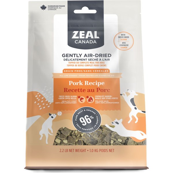 ZEAL CANADA Gently Pork with FreezeDried Salmon Flavored AirDried Dog