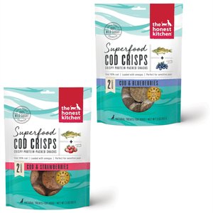 The Honest Kitchen Superfood Crisps Cod Fish Treats for Dogs