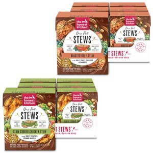 The Honest Kitchen One Pot Stews Slow Cooked Chicken + One Pot Stews Roasted Beef Stew Wet Dog Food
