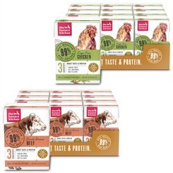The Honest Kitchen Meal Booster 99% Beef + Meal Booster 99% Chicken Wet Dog Food Topper