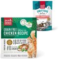 The Honest Kitchen Dehydrated Chicken Food + Smittens Bites Round Herring & Cranberry Cat Treats