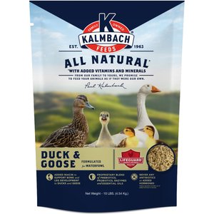 Kalmbach Feeds 18% All Natural Duck & Goose Water Fowl Mini Pellet Feed, 10-lb bag