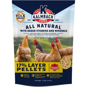 Kalmbach Feeds All Natural 17% Protein Layer Pellet Poultry Feed, 10-lb bag