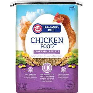 Eggland's Best All Natural Layer Mini 17% Protein Pellets Chicken Feed, 20-lb bag