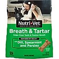 Nutri-Vet Breath & Tartar Chicken Flavored Dental Dog Biscuit Treats, 19.5-oz bag, Count Varies