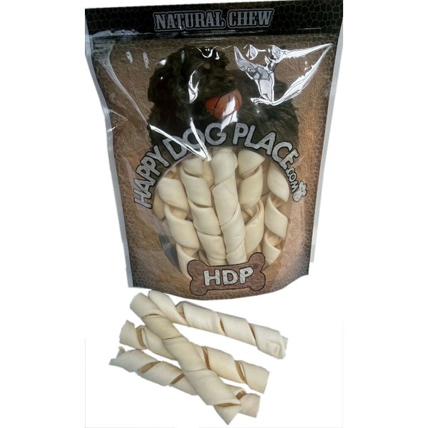 HDP Beef Cheek Spring Curly Rolls Natural Chew Treats, 6-in, 12 count