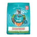 Purina ONE +Plus Indoor Advantage with Real Salmon Natural Adult Dry Cat Food, 16-lb bag