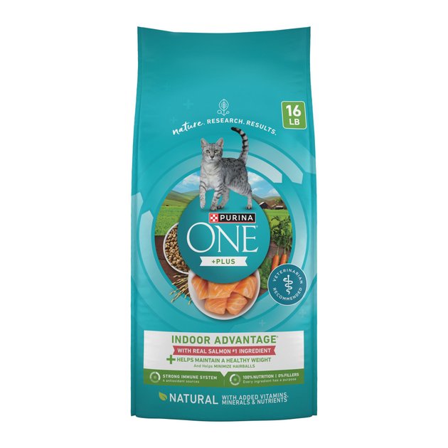 PURINA ONE +Plus Indoor Advantage With Real Salmon No. 1 Ingredient ...