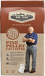 Dr. Pol Litter Pine Pellet Cat Litter, 40-lb bag