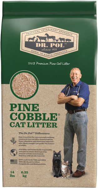 Dr. Pol Pine Cobble Cat Litter, 14-lb bag slide 1 of 6