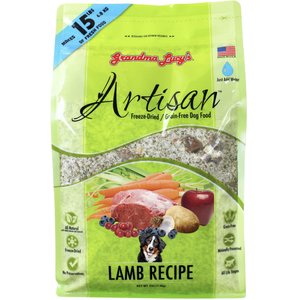 Grandma Lucy's Artisan Lamb Grain-Free Freeze-Dried Dog Food, 3-lb bag