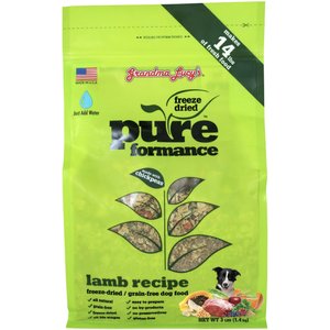Grandma Lucy's Pureformance Lamb Grain-Free Freeze-Dried Dog Food, 3-lb bag