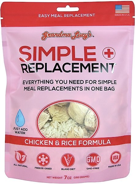 Grandma Lucy's Simple Replacement Anti-Diarrhea Freeze-Dried Dog & Cat Meal Replacement, 7-oz bag slide 1 of 9