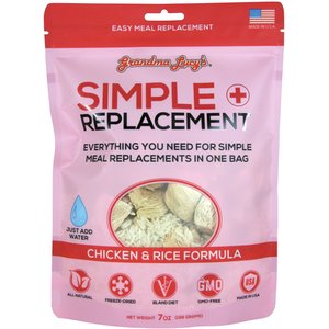 Grandma Lucy's Simple Replacement Anti-Diarrhea Freeze-Dried Dog & Cat Meal Replacement, 7-oz bag