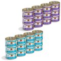 Weruva Classic Cat Press Your Lunch! Chicken Pate + Classic Cat Meal or No Deal Chicken & Beef Pate Canned Cat Food, 3-oz can, case of 12