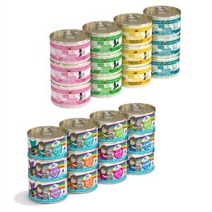 Weruva Cats in the Kitchen Cuties Variety Pack + BFF OMG Rainbow Road Variety Pack Canned Cat Food