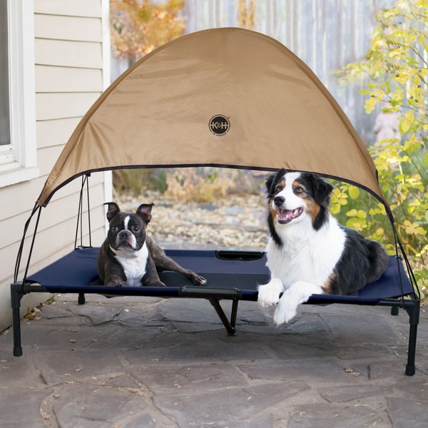 K&H PET PRODUCTS Cot Canopy for Elevated Dog Bed, Tan, X-Large - Chewy.com