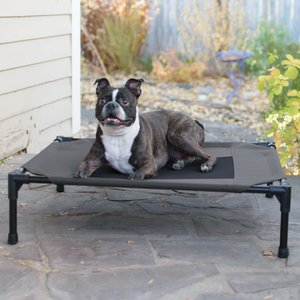 K&H Pet Products Original Pet Cot Elevated Pet Bed, Charcoal/Black, Medium