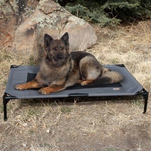 K&H Pet Products Original Pet Cot Elevated Pet Bed, Charcoal/Black, X-Large