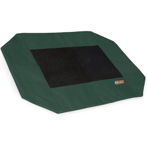 K&H Pet Products Original Pet Cot Replacement Dog Bed Cover, Green/Black, Large