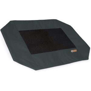 K&H Pet Products Original Pet Cot Replacement Dog Bed Cover, Charcoal/Black, Large