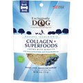 Exclusively Pet Collagen + Superfood Chews Blueberry Dog Dental Treats, 4-oz bag