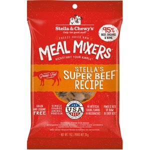 Stella & Chewy's Stella's Super Beef Meal Mixers Freeze-Dried Raw Dog Food Topper, 1-oz bag