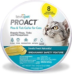 TevraPet ProAct Flea & Tick Cat Collars, 2 count