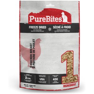 PureBites Flavored Chicken Freeze-Dried Cat Treats, 5.5-oz bag